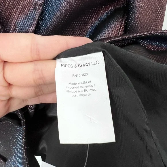 VERONICA BEARD Ashburn Metallic Blazer/Pants Full Suit Set Sz 6 - Picture 7 of 13